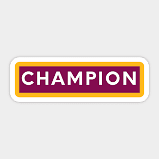 champion Sticker